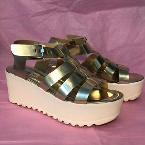 Steve Madden Gold Sandals